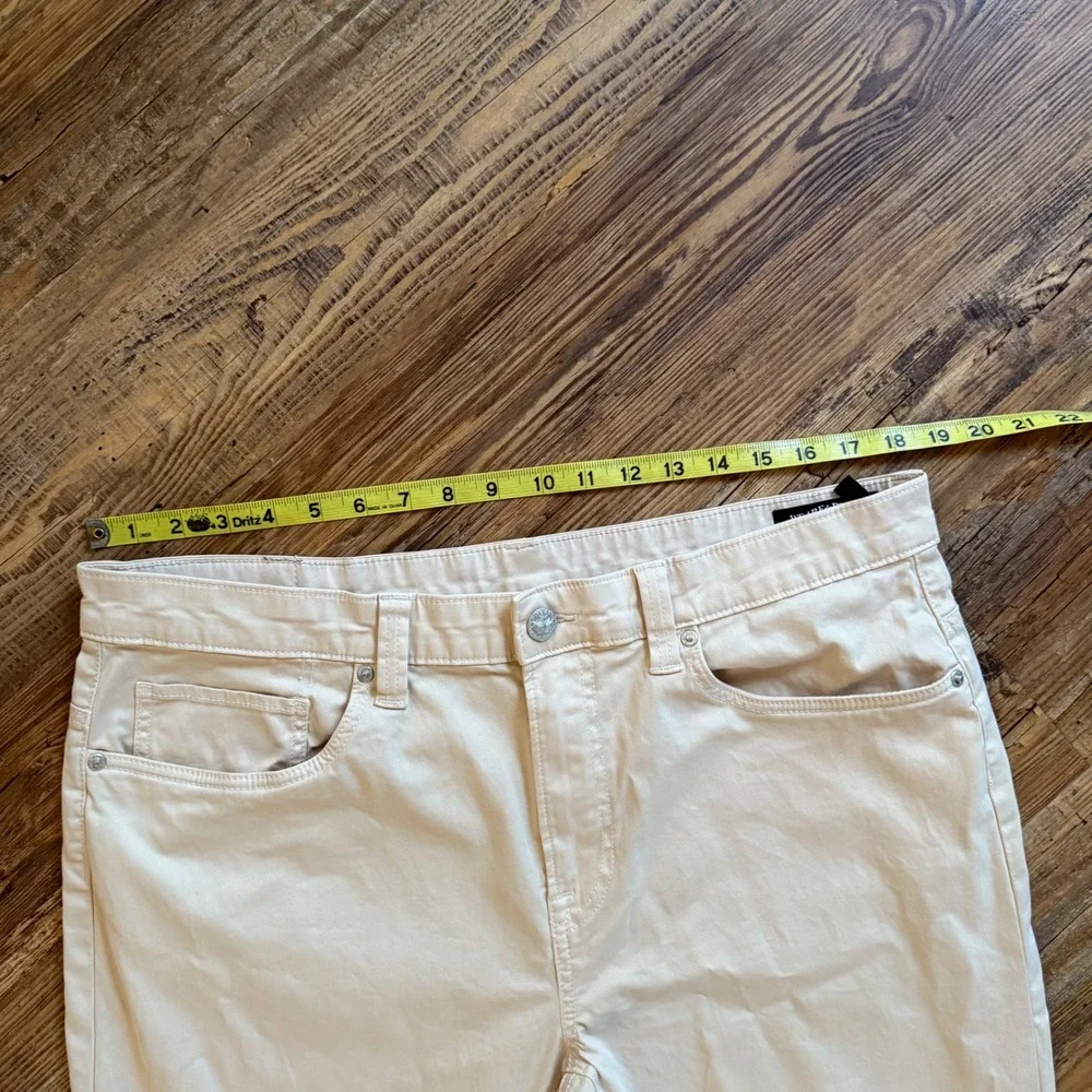Buffalo David Bitton Ash Pants Mens 36 Cream Slim Fit Stretch Chino Gorpcore